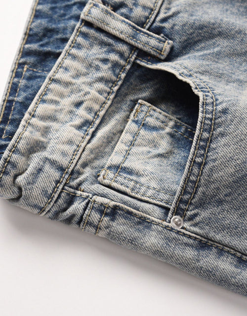 Load image into Gallery viewer, Men's Frayed Hem Bootcut Jeans

