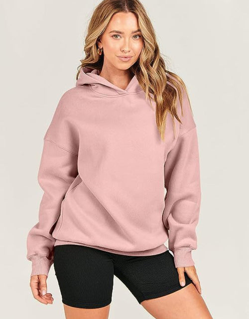 Load image into Gallery viewer, Dropped Shoulder Long Sleeve Hoodie
