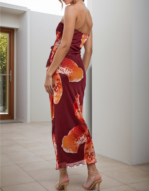 Load image into Gallery viewer, Printed Tube Sleeveless Maxi Dress
