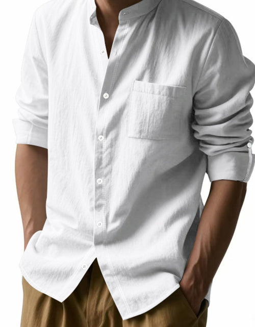 Load image into Gallery viewer, Men's Full Size Button Down Long Sleeve Shirt Plus Size
