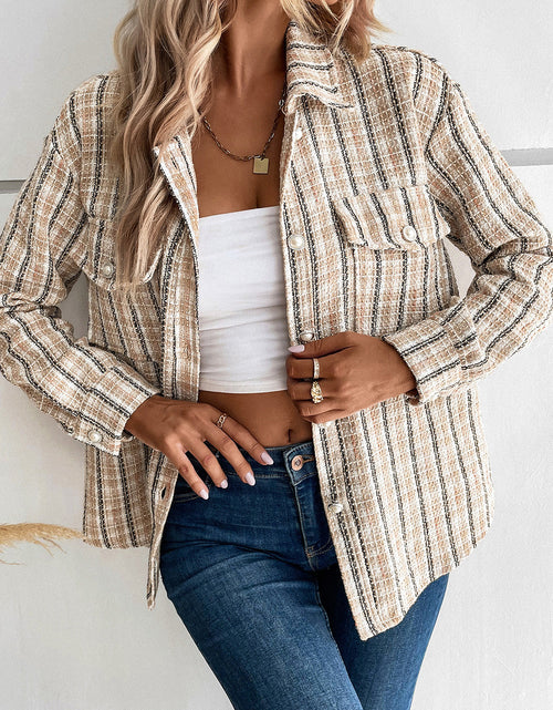 Load image into Gallery viewer, Perfee Pocketed Button Up Collared Neck Jacket
