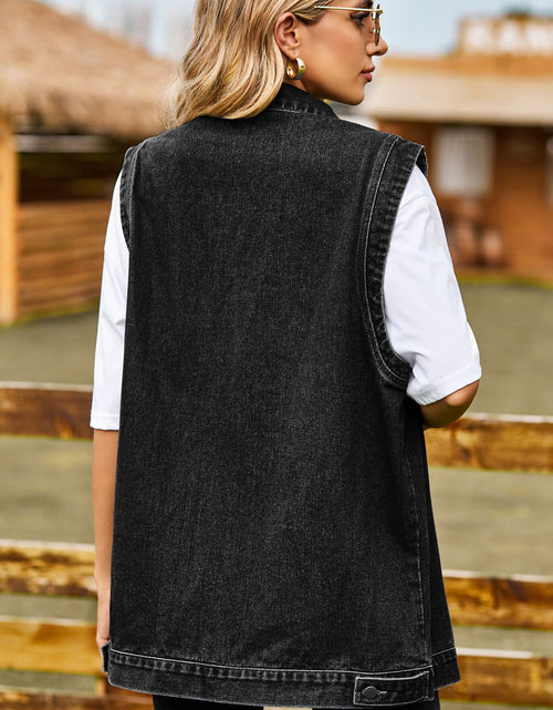 Load image into Gallery viewer, Button Down Denim Vest
