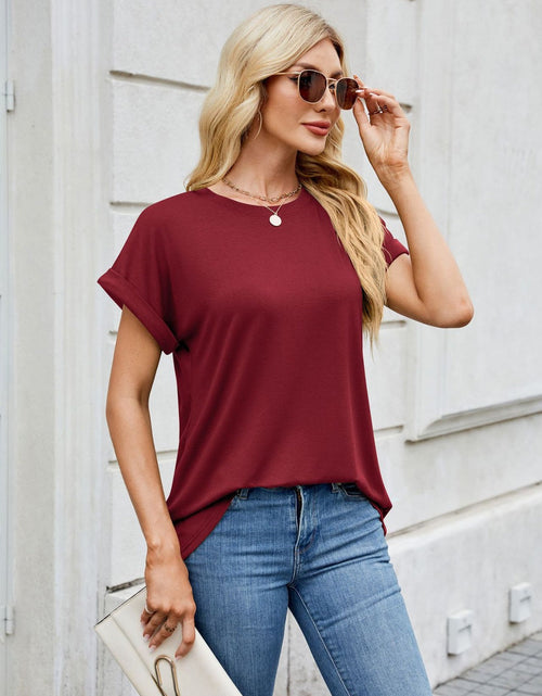 Load image into Gallery viewer, Florira Round Neck Short Sleeve T-Shirt
