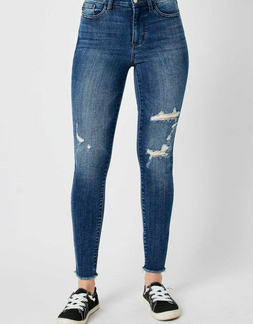 Load image into Gallery viewer, Judy Blue Full Size  High Waist Distressed Skinny Jeans
