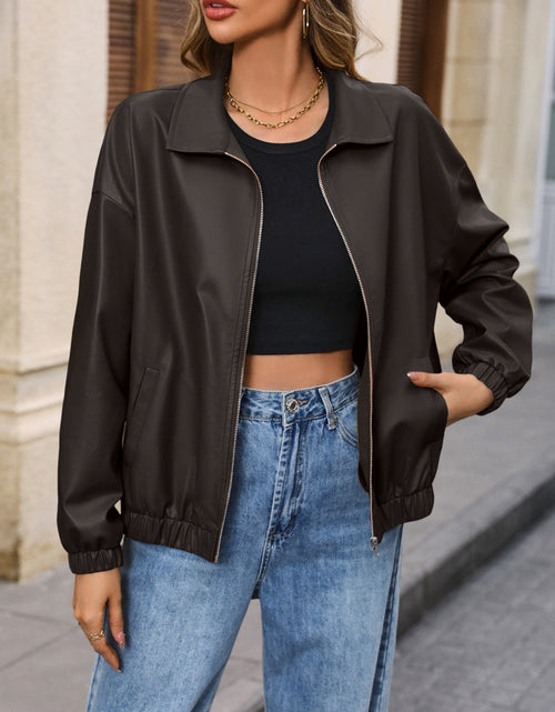 Load image into Gallery viewer, Ivy Lane Zip Up Dropped Shoulder Jacket
