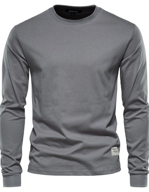 Load image into Gallery viewer, Men's Full Size Round Neck Long Sleeve T-Shirt Plus Size

