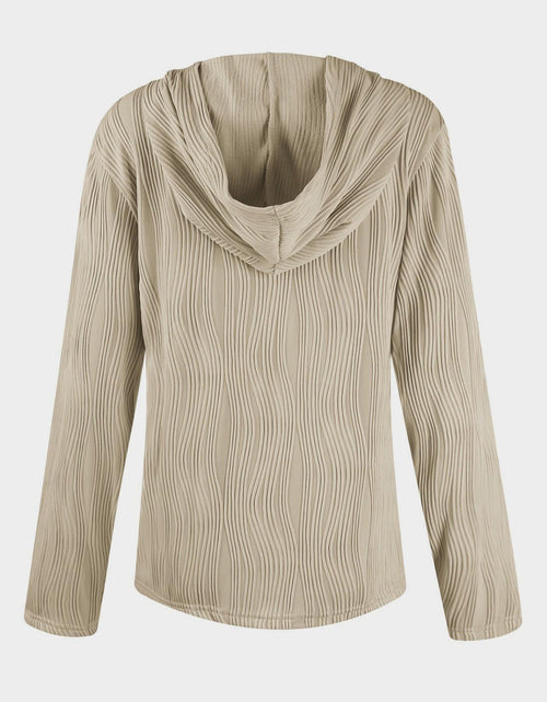 Load image into Gallery viewer, Textured Long Sleeve Hoodie

