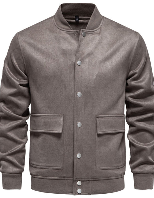 Load image into Gallery viewer, Men's Baseball Collar Snap Down Jacket
