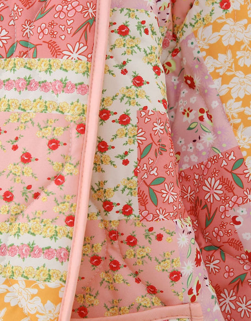 Load image into Gallery viewer, Printed Patchwork Open Front Cardigan with Pockets
