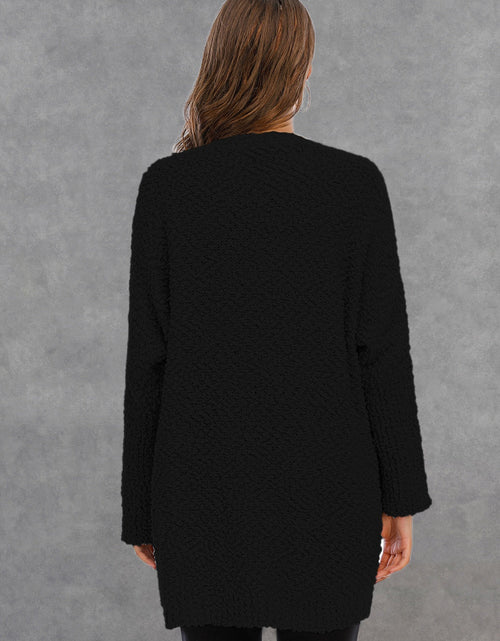 Load image into Gallery viewer, Angel Wings Pocketed Open Front Long Sleeve Cardigan
