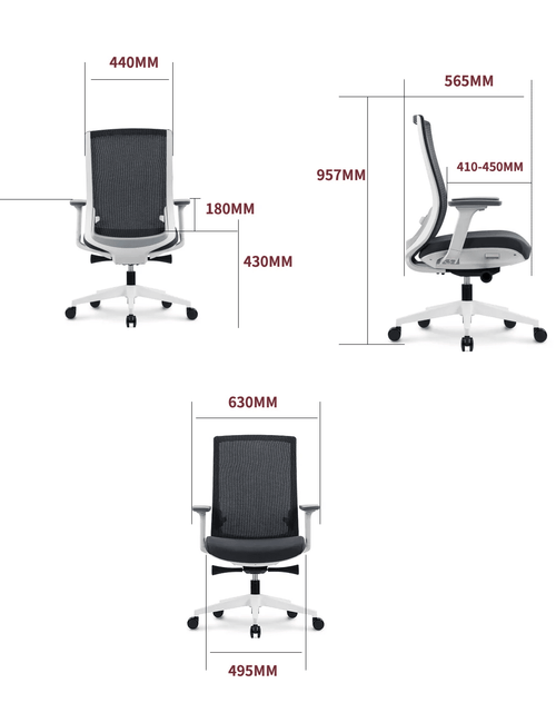 Load image into Gallery viewer, GrinChair Modern Mesh Ergonomic Chair by EFFYDESK by Level Up Desks
