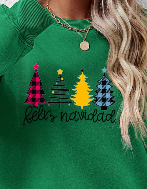 Load image into Gallery viewer, Round Neck Graphic Long Sleeve Sweatshirt
