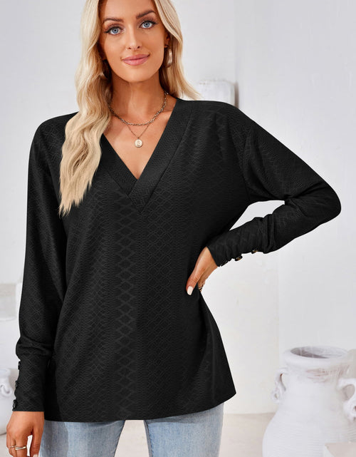 Load image into Gallery viewer, V-Neck Long Sleeve Blouse
