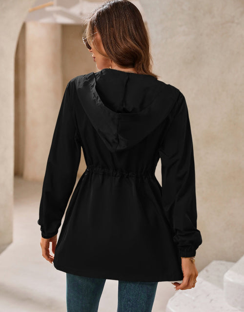 Load image into Gallery viewer, Ivy Lane Outdoor Waterproof Long Sleeve Hooded Windbreaker
