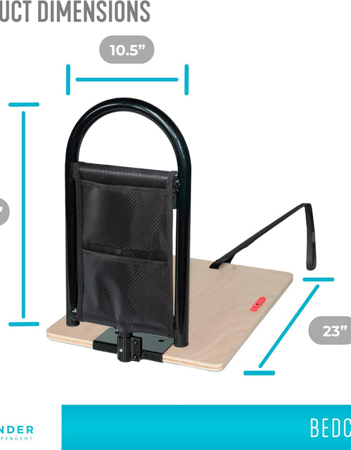 Load image into Gallery viewer, Bedcane, Adult Bed Rail and Support Handle, Height Adjustable Elderly Stand Assist with Organizer Pouch
