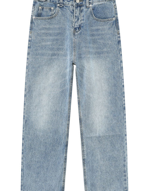 Load image into Gallery viewer, Men's Washed Straight-Leg Jeans
