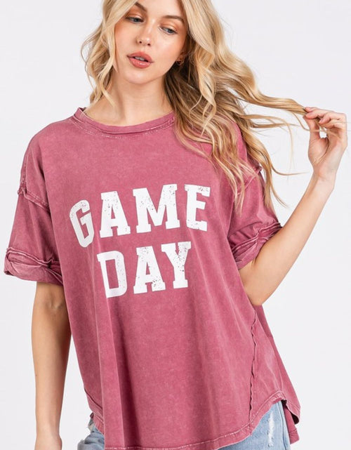 Load image into Gallery viewer, Mittoshop GAME DAY Round Neck Short Sleeve T-Shirt
