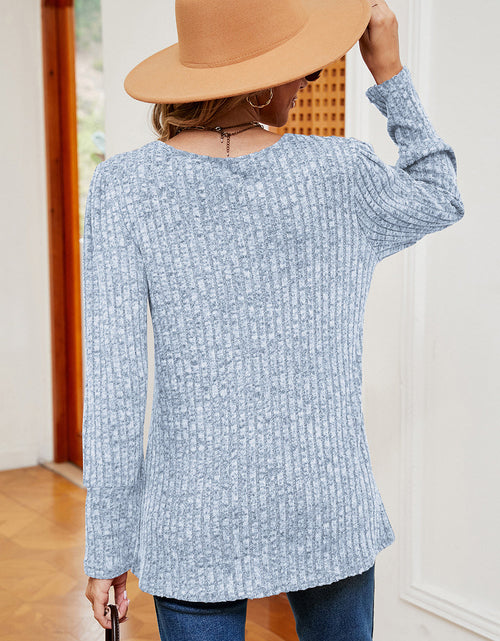Load image into Gallery viewer, Decorative Button Square Neck T-Shirt
