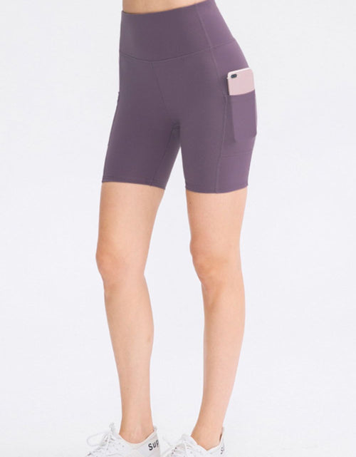 Load image into Gallery viewer, Wide Waistband Sports Shorts with Pockets
