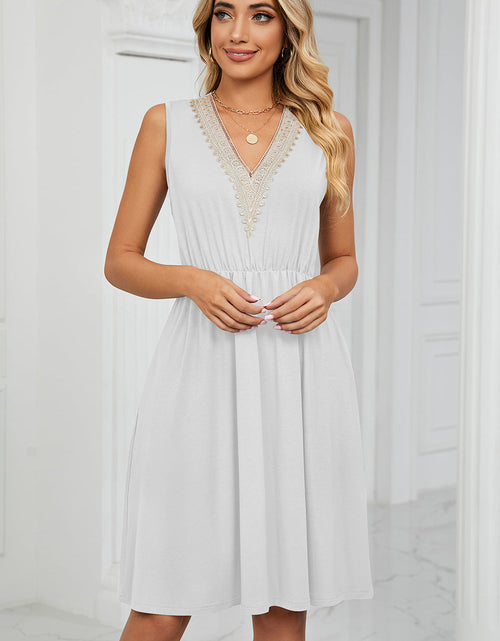 Load image into Gallery viewer, Pocketed V-Neck Wide Strap Dress
