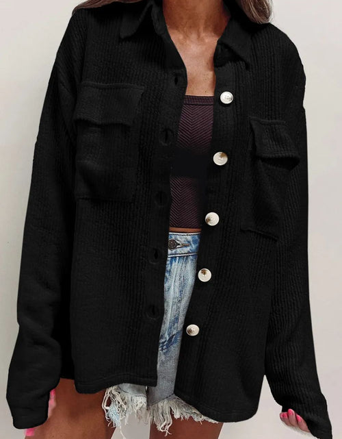 Load image into Gallery viewer, Button Up Long Sleeve Shacket
