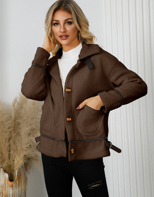 Load image into Gallery viewer, Pocketed Button Down Collared Neck Jacket
