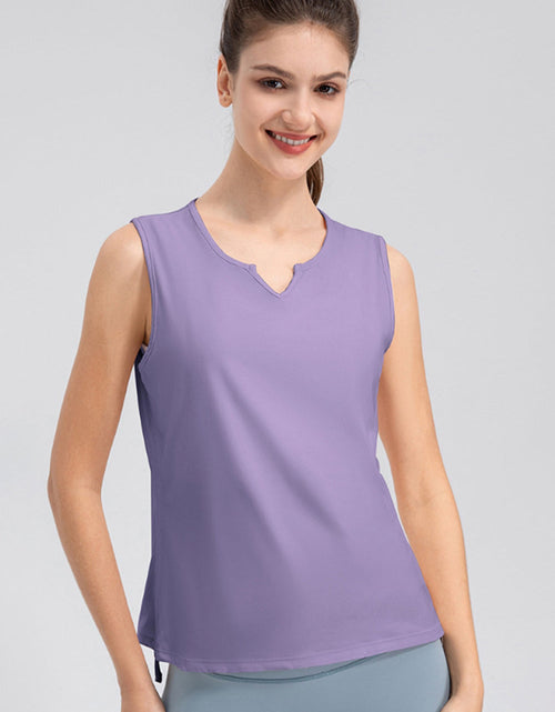 Load image into Gallery viewer, Notched Wide Strap Active Tank
