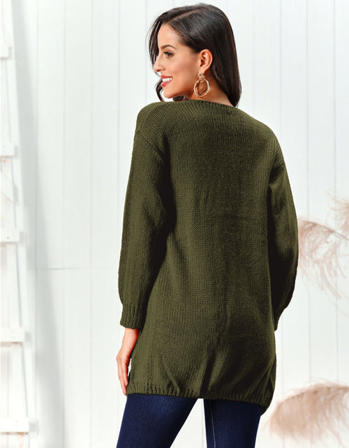 Load image into Gallery viewer, Open Front Long Sleeve Cardigan
