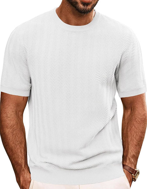 Load image into Gallery viewer, Men's Full Size Round Neck Short Sleeve T-Shirt Plus Size
