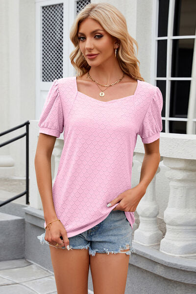 Load image into Gallery viewer, Eyelet Short Sleeve T-Shirt
