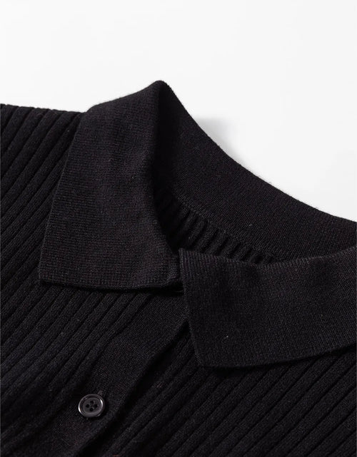 Load image into Gallery viewer, Button Up Collared Neck Cardigan
