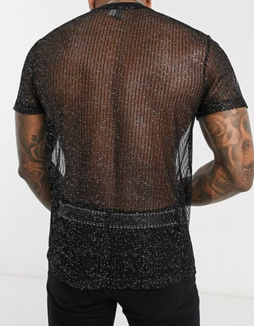 Load image into Gallery viewer, Men's Full Size Mock Neck Short Sleeve Top Plus Size
