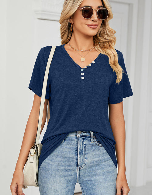 Load image into Gallery viewer, V-Neck Short Sleeve T-Shirt

