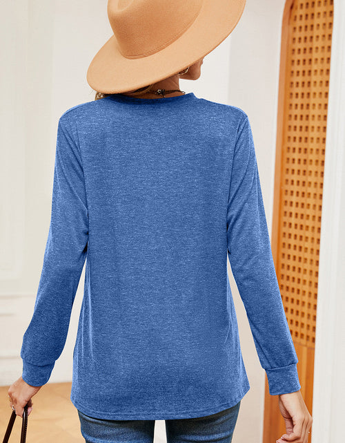 Load image into Gallery viewer, Notched Long Sleeve T-Shirt
