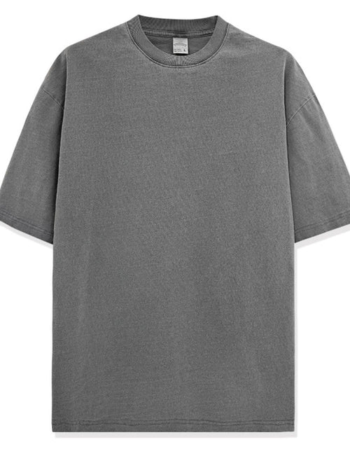 Load image into Gallery viewer, Men's Full Size Round Neck Washed T-Shirt Plus Size
