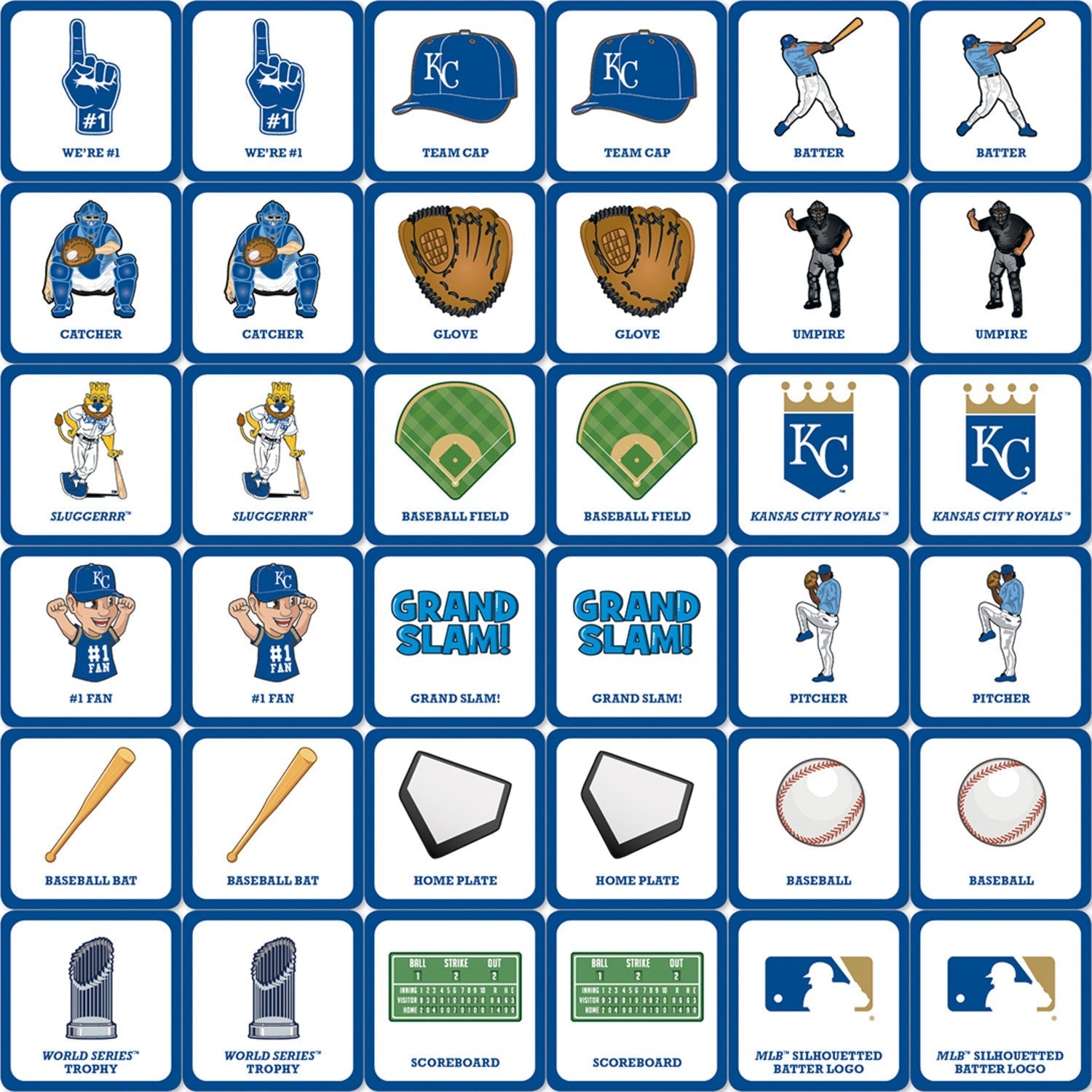Kansas City Royals Matching Game by MasterPieces Puzzle Company INC