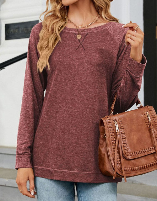 Load image into Gallery viewer, Round Neck Long Sleeve T-Shirt
