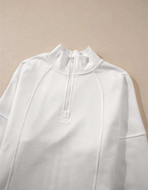 Load image into Gallery viewer, Half Zip Long Sleeve Sweatshirt

