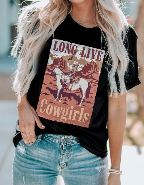 Load image into Gallery viewer, LONG LIVE COWGIRLS Graphic Tee
