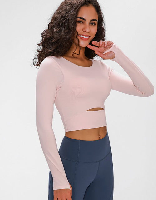 Load image into Gallery viewer, Millennia Long Sleeve Cropped Top With Sports Strap
