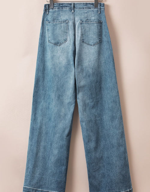 Load image into Gallery viewer, Button Fly High Waist Jeans
