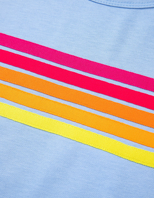 Load image into Gallery viewer, Striped Round Neck Short Sleeve T-Shirt
