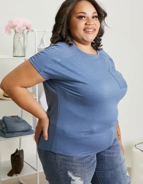 Load image into Gallery viewer, Sew In Love Full Size Exposed Seam Round Neck Short Sleeve T-Shirt

