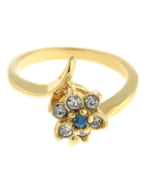 Load image into Gallery viewer, Vintage 1970's Amethyst Crystal and Genuine Pinfire Opal Ring 18kt Yellow Gold Electroplated Ring by PVD Vintage Jewelry
