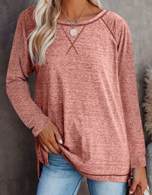 Load image into Gallery viewer, Round Neck Long Sleeve T-Shirt
