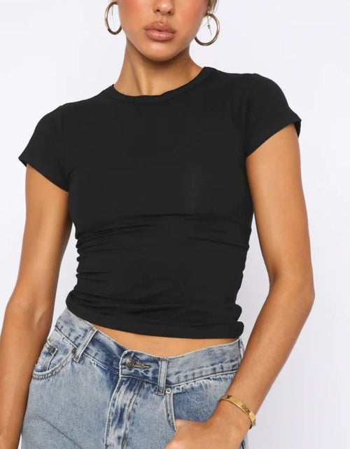Load image into Gallery viewer, Crewneck Short Sleeve Tee
