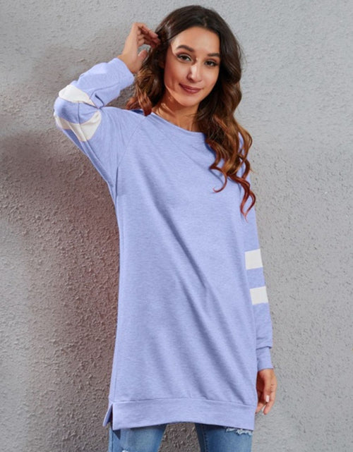 Load image into Gallery viewer, Full Size Striped Round Neck Long Sleeve T-Shirt
