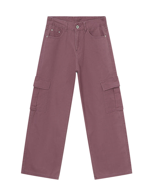 Load image into Gallery viewer, Wide Leg Cargo Jeans
