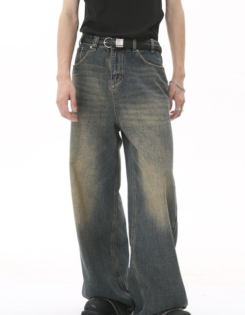 Load image into Gallery viewer, Men's Wide Leg Jeans with Pockets
