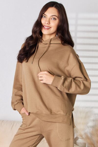 Load image into Gallery viewer, RISEN Drawstring Drop Shoulder Long Sleeve Hoodie
